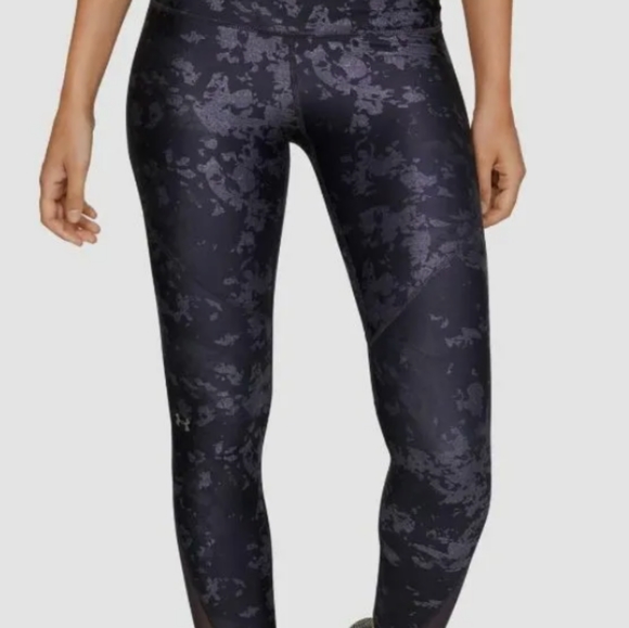 Women's Under Armour Heatgear Camo Mesh Compression Tights Large cropped - Picture 2 of 9